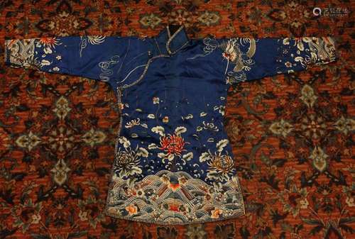 Chinese embroidered robe, possibly 19th/20th c.