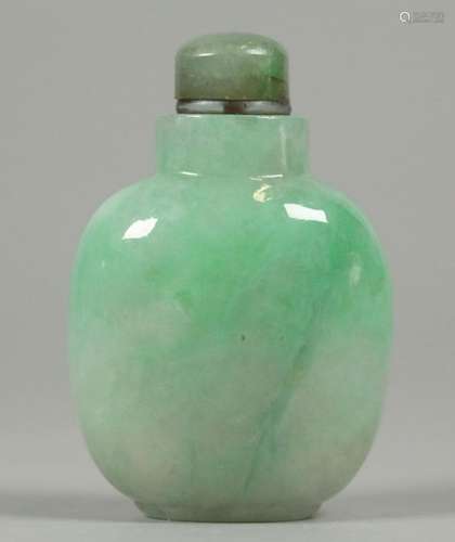 Chinese jadeite snuff bottle, possibly 19th c.