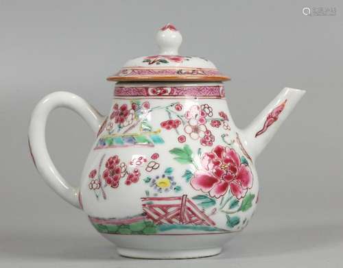 Chinese export porcelain teapot, possibly 19th c.