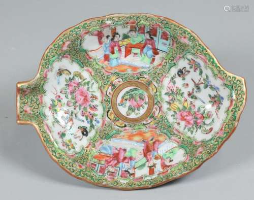 Chinese rose medallion plate, possibly 19th c.