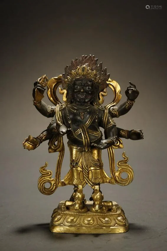 Qing Dyansty, Gilt Bronze Buddha Statue