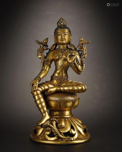 Early Stage, Gilt Bronze Buddha