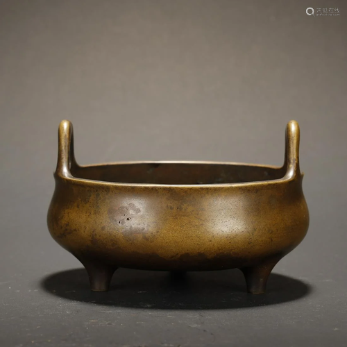 Qing Dynasty, Bronze Incense Burner