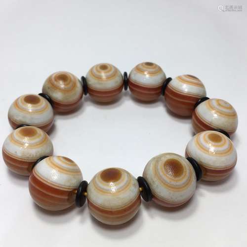 The Chinese Agate Hand String Beads