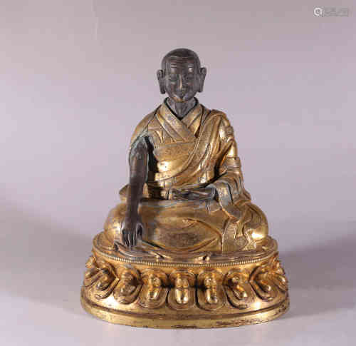 A Bronze Gilding Master Buddha Statue 