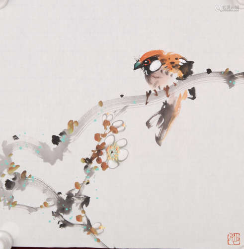 A Chinese Bird-and-flower Painting, Zhao Shaoang Mark