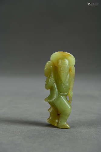 A Chinese Carved Yellow Jade Ornament