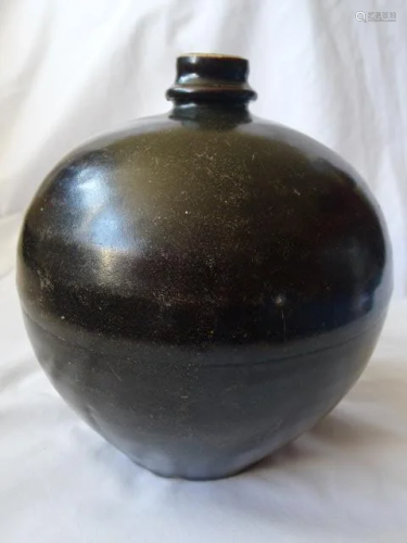 Black/Brown Vase Old Sweden Collection