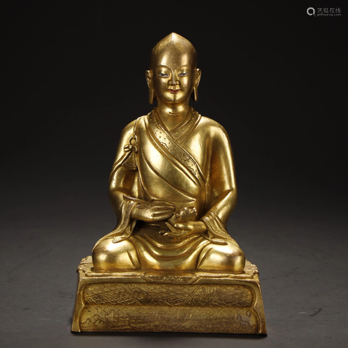 Gilt Bronze Buddha Statue