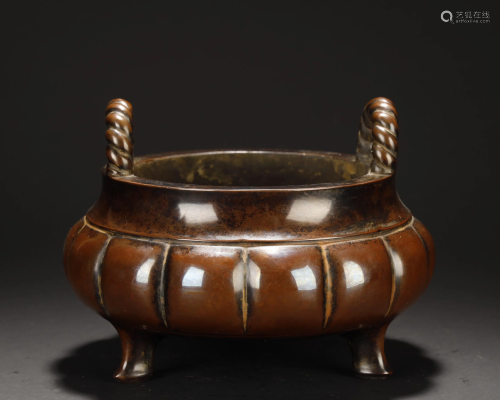 Qing Dynasty, Bronze Incense Burner