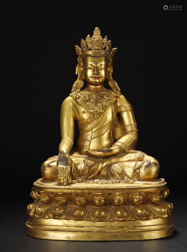 Gilt Bronze Buddha Statue