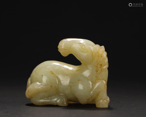 Hetian Jade, Horse Ornament