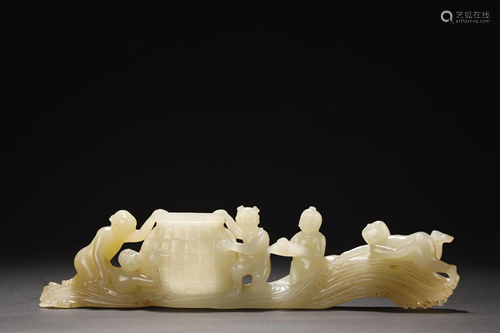 Hetian White Jade Ornament