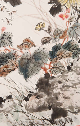 A Chinese Painting, Wang Xuetao Mark