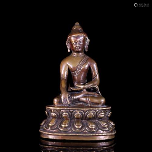 A Bronze Buddha Statue of Sakyamuni