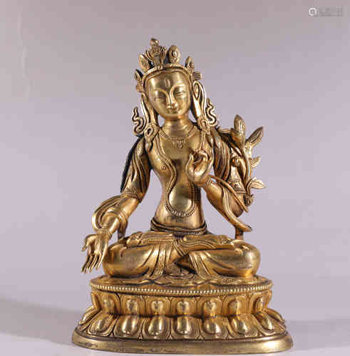 A Bronze Buddha Statue of White Tara