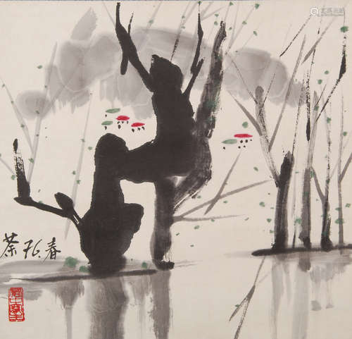 A Chinese Painting, Wu Guanzhong Mark