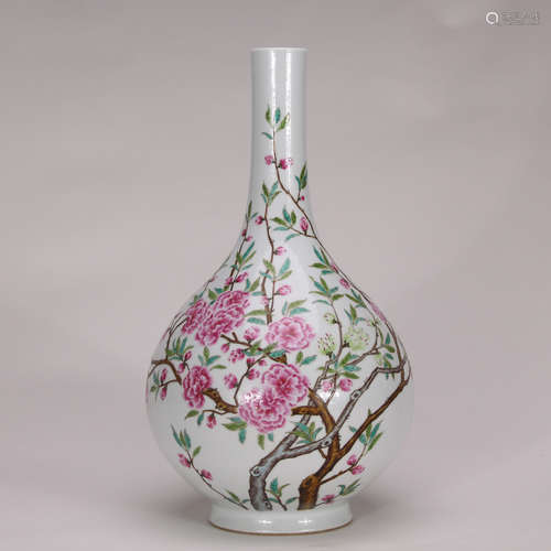 A Chinese Famille Rose Porcelain Vase