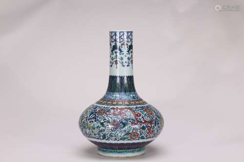 A Chinese Multicolored  Porcelain Vase