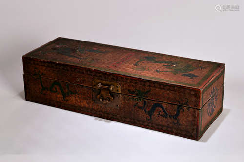 A Chinese Laquered Wood Box