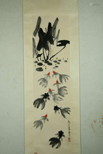 A Chinese Painting, Wu Zuoren Mark