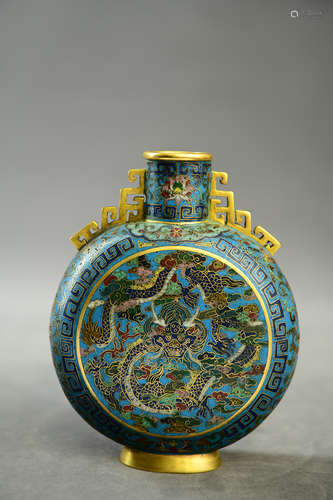 A Chinese Cloisonne Flask 