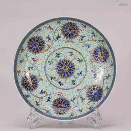 A Chinese Blue anad White Porcelain Plate