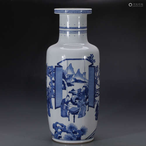 A Chinese Blue and White Porcelain Vase