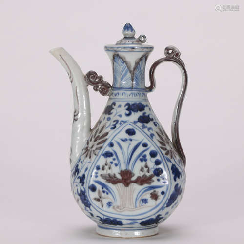 A Chinese Blue and White  Porcelain Ewer