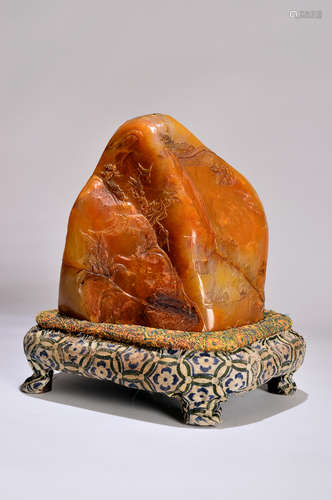 A Chinese Collected Tianhuang Stone Ornament