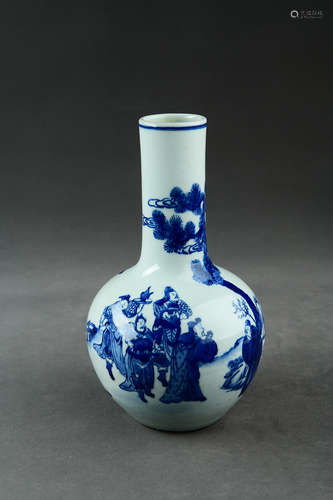 A Chinese Blue and White  Porcelain Vase