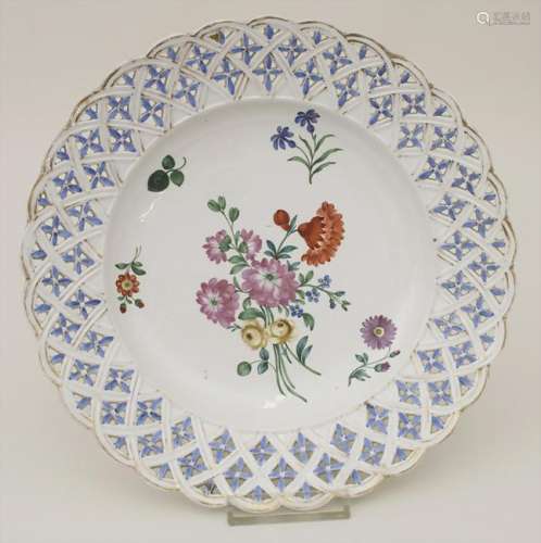 Teller / A plate, Höchst, um 1770 Material: Porzellan,