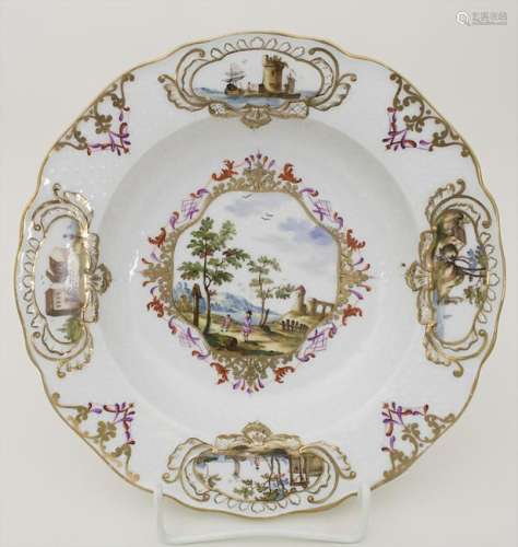 Barock Teller / A Baroque plate, Meissen, 1740-1750