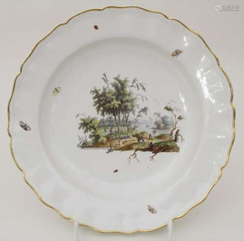 Teller / A plate, Höchst, um 1775 Material: Porzellan,