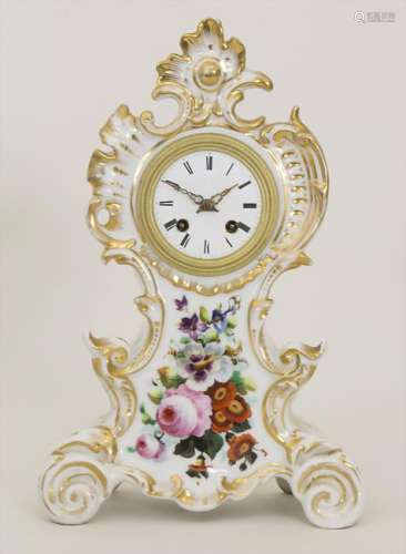 Biedermeier Kaminuhr / A Biedermeier mantel clock,