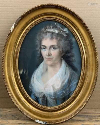 Marguerite-Thérèse LEPRINCE épouse LAPERCHE (1743-1798). Portrait de dame de [...]