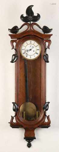 Antique Viennese tulip governor. Circa 1880. Marked Freiberg Germany. Two weights, week runner,