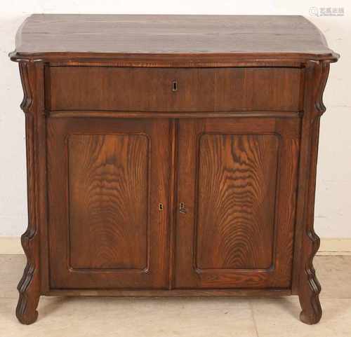 19th Century German ash Louis Philippe commode. Circa 1870. Size: 80 x 85 x 50 cm. In very good