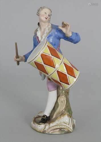 Seltene Figur eines Trommlers / A drummer, wohl Johann