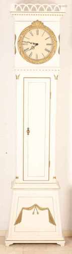 Mora-style grandfather clock from Denmark. Half-hour battle. Style furniture. Second half 20th