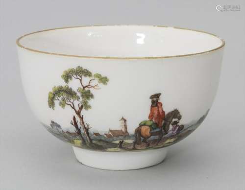 Koppchen mit Reiter und Landschaft / A tea bowl with a