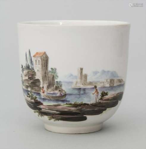 Tasse mit Uferlandschaft / A cup with a seaside