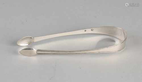 835/000 Silver lump rod with double fillet border. Mr. J.P. Fennema-Bosward. F Anno 1840. Size: L 15