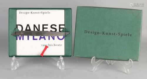 Museum exhibition catalog Danise Milano 1957. With steel letter opener of the artist. Size: 24 x