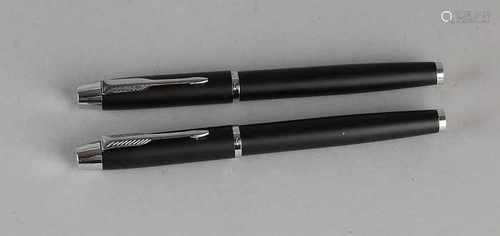 Two Parker roller ball pens, model I.M. New. 14 cm.