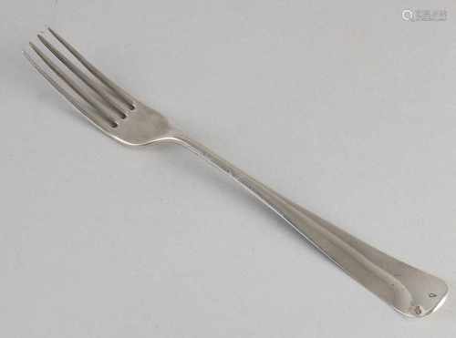 Groninger Antique silver fork. Kingdom of Holland, Mr. Hendrik W. van Giffelen Groningen. jl. d =