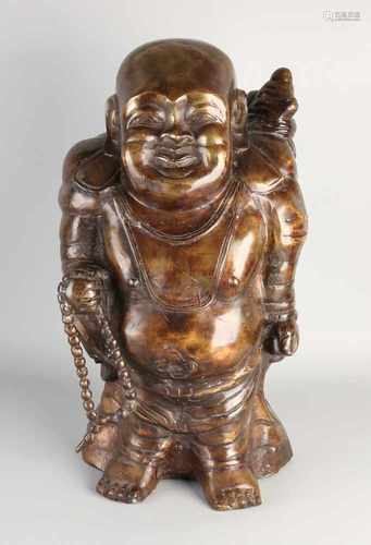 Large Chinese bronze Buddha. 21st century. Dimensions: 53 cm H. In good condition.