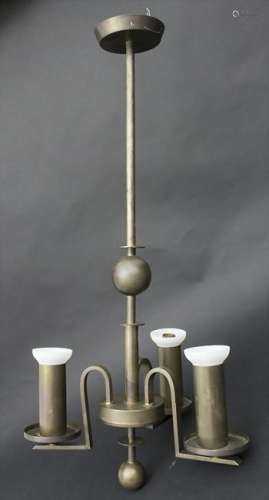 Deckenlampe, Bauhausstil, um 1925 Material: Messing mit