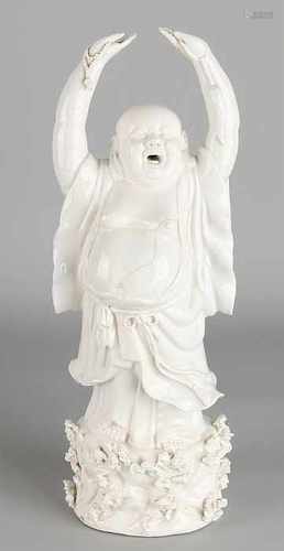 Ancient Chinese ceramic Buddha with crackle glaze. Size: 29.5 cm. In good condition.