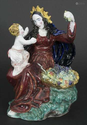 Jugendstil Skulptur 'Madonna / Mutter mit Kind' / An